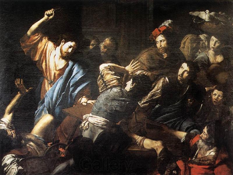 VALENTIN DE BOULOGNE Christ Driving the Money Changers out of the Temple kjh Spain oil painting art